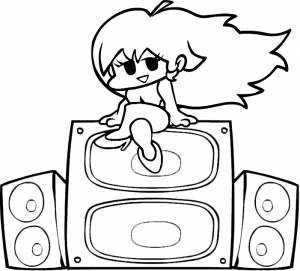 Раскраски персонажей Friday Night Funkin  картинки