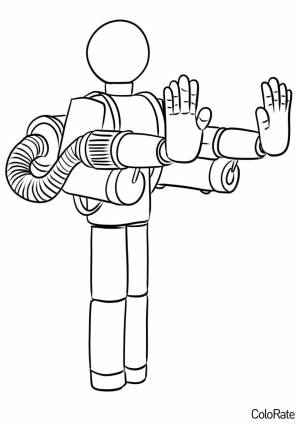 Раскраска Игрок Poppy Playtime