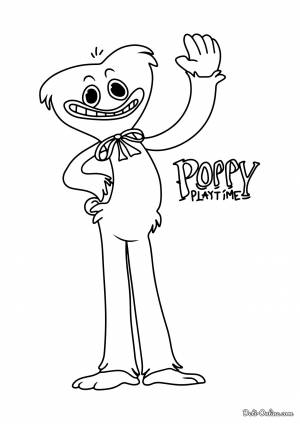 Раскраска Хагги Вагги из Поппи Плейтайм