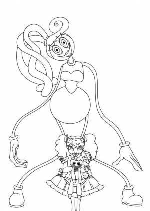 Раскраска № 4279 Поппи Плейтайм