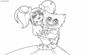 Раскраска Поппи Плейтайм разукрашка в хорошем качестве