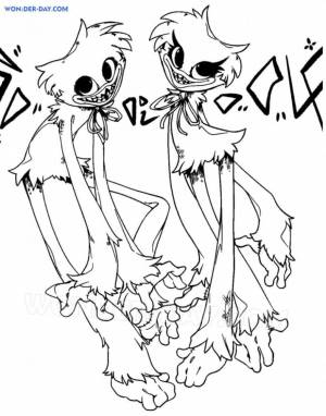 Раскраска Раскраска Поппи Плейтайм