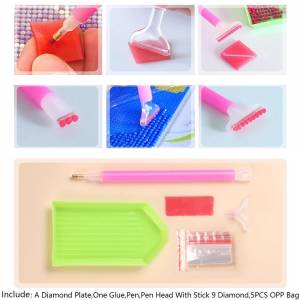 5d Diy Бриллиант Живопись Леопард Мультфильм Еда Алмаз Мозаика Пара Животные Вышивка крестиком