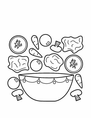 Раскраска салат