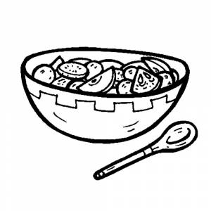 Раскраска Салат