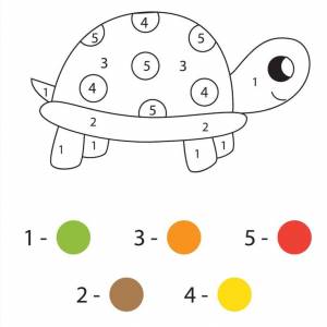 Раскраски по номерам для детей