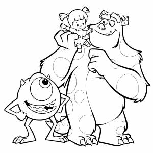 Раскраска корпорация монстров