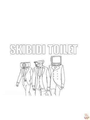 Откройте для себя веселье и творчество с раскрасками для туалета Skibidi