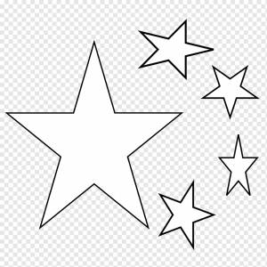 Рисунок Книжка-раскраска Черно-белый, Пять Звезд с, угол, белый, текст png