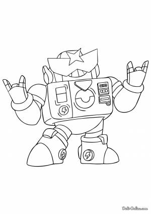 Раскраска Вольт Браво Старс