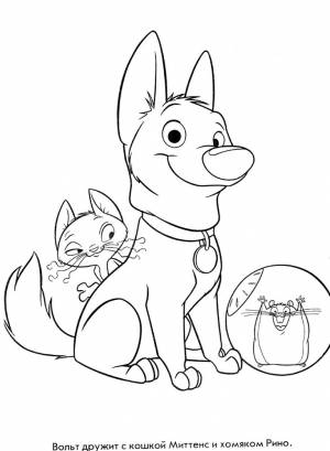 Раскраска Вольт