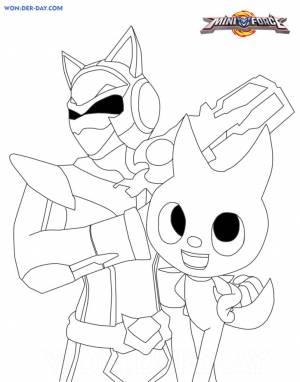 Раскраска минифорс х