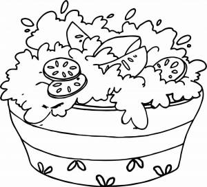 Раскраски Салат для детей