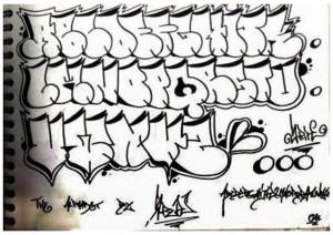 throw up alphabet Graffiti Alphabet