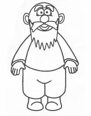 раскраски для детей на тему человек семья раскраски с изображением дедушки