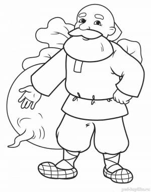 Раскраски Дед для детей