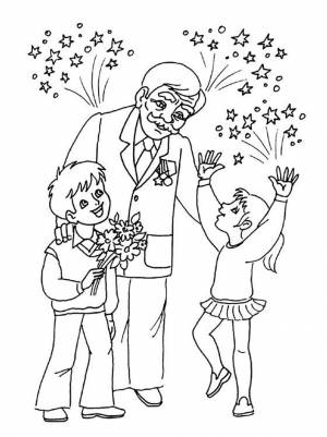 Раскраска Дедушка