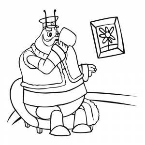 Раскраска Дедушка Шер