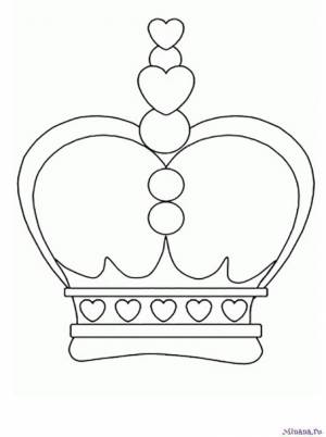 Раскраска корона