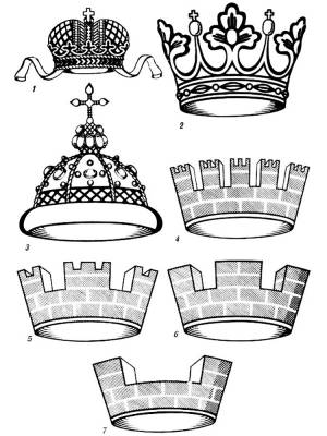 Раскраски из категории Короны правильно