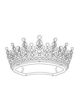 Раскраска Корона   в формате