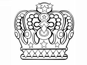 Раскраска корона