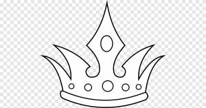 Рисунок короны, контур принцессы, белый, король png