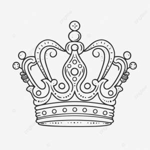 рисунок простой эскиза контура короны вектор PNG , рисунок короны, рисунок крыла, рисунок вороны PNG картинки и пнг рисунок для й загрузки