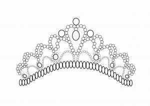 Раскраска корона принцессы