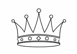 Раскраски Принцессы, Раскраска Красивая тиара принцессы Корона
