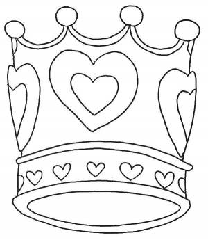 Раскраски Раскраска Дорогая корона Корона Корона