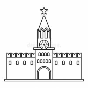 макет кремль из бумаги своими руками схемы