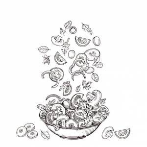 Ручной обращается салат