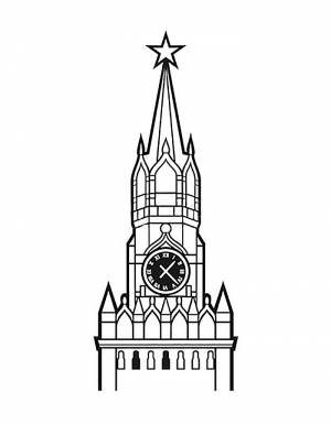 Раскраска Кремль