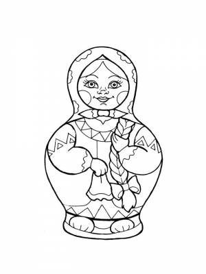 Раскраски Матрешки