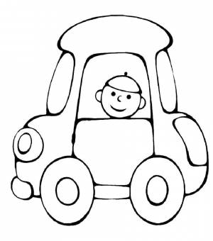 Раскраски Раскраска Машинка игрушки