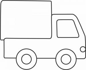 Трафарет Машинка №1 для рисования песком