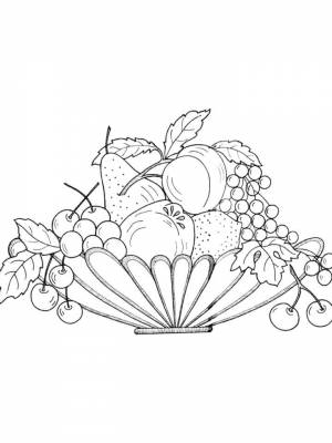 Раскраска Натюрморт картинка  онлайн