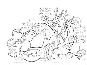 Раскраски Раскраска Натюрморт