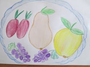 Натюрморт amp;Фрукты на тарелкеamp;