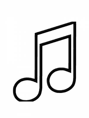 Раскраски Ноты   в формате