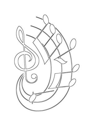 Раскраски Ноты