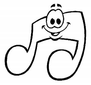 Раскраски Ноты