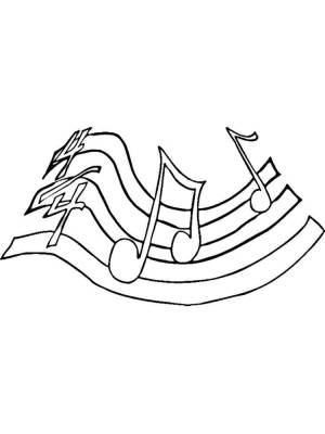 Раскраски Ноты