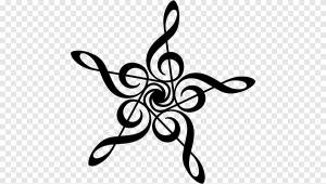 Рисунок скрипичного ключа, музыкальная нота, белый, лист png