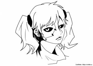 Раскраска Салли Фейс   на