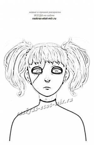 Салли фейс раскраска