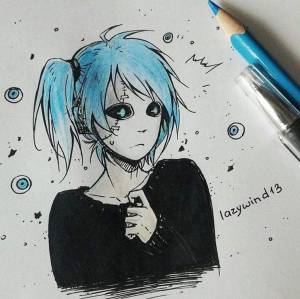 Красивый рисунок но рисовала не я