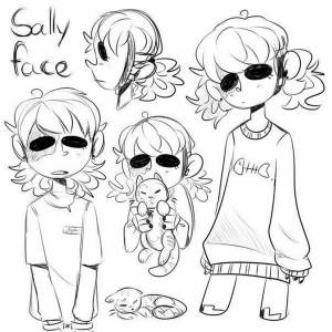 Раскраски Салли Фейс