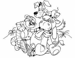 Раскраски Советские мультфильмы, Скачать много раскрасок